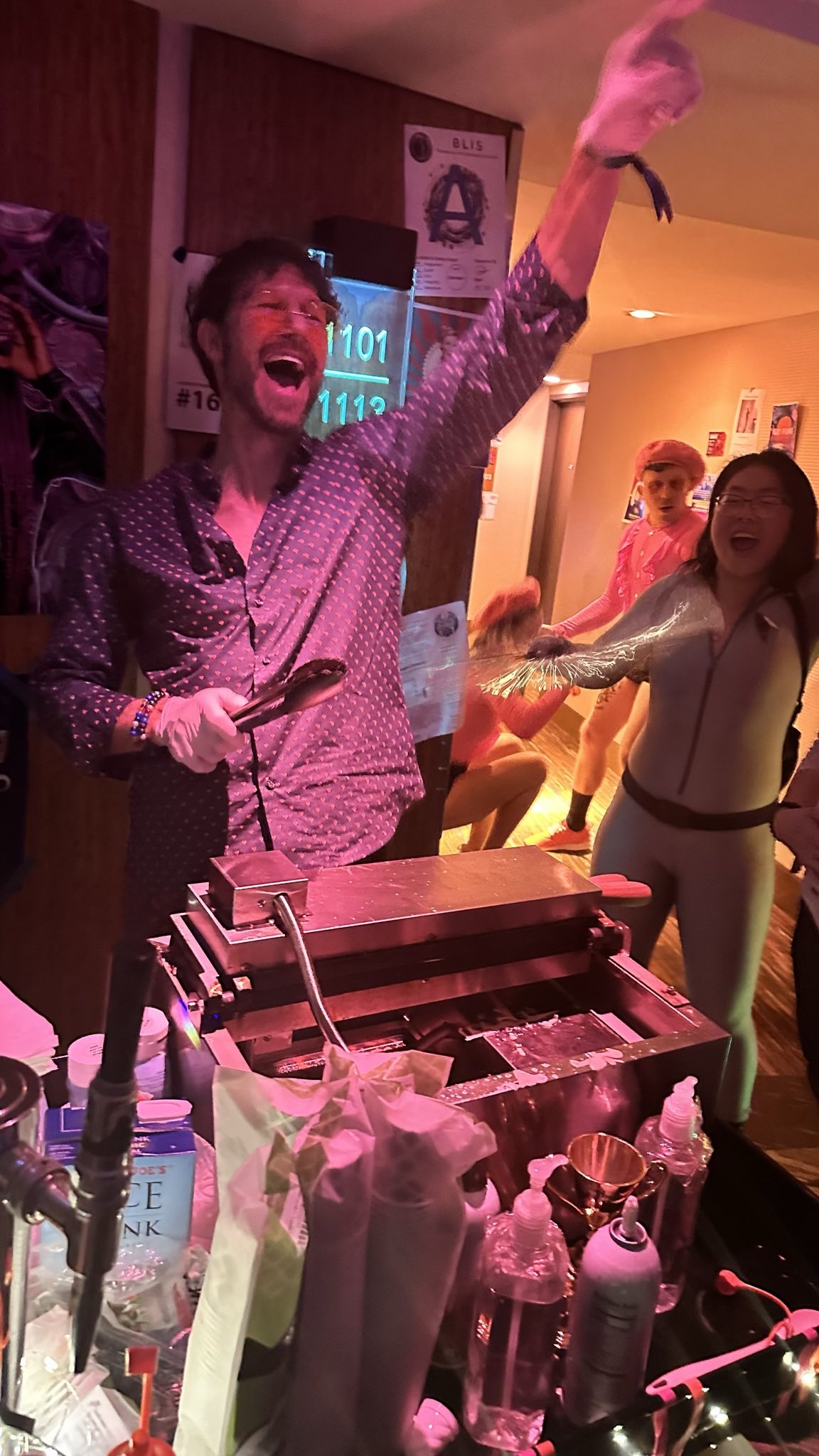 Waffle daddy in his element